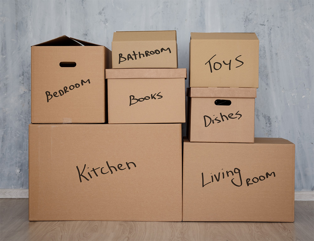 Label Boxes Well and Pack an Open First Box
